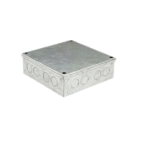 6x6x2 Galvanized Knockout Adaptor Box