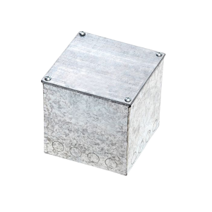 6x6x6 Galvanized Adaptable box Knock Out
