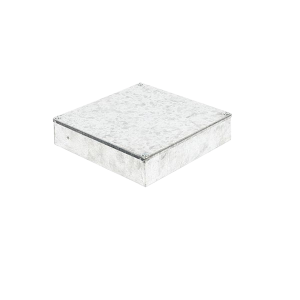 9x9x2 Galvanized Adaptable box Plain