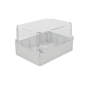 Junction box with transparent cover