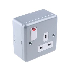metal clad single square socket